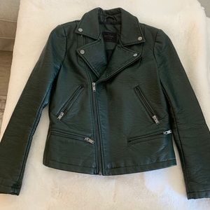 Zara thick leather jacket